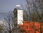 Glockengiebel der Wüstenhainer Kirche